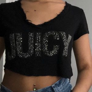 “juicy” juicy couture crop top